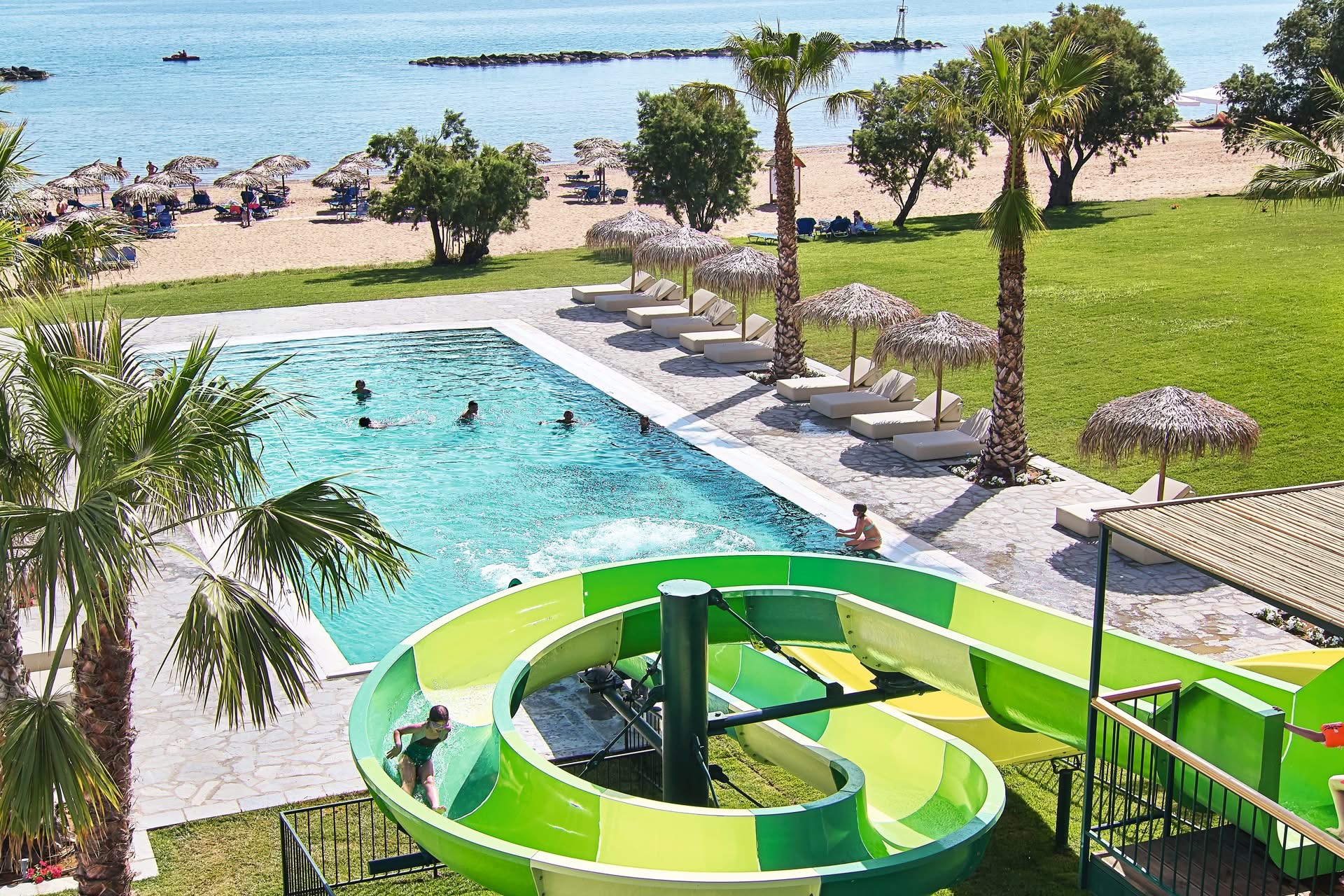 Grecotel Casa Marron 4* - bazén so šmýkačkami