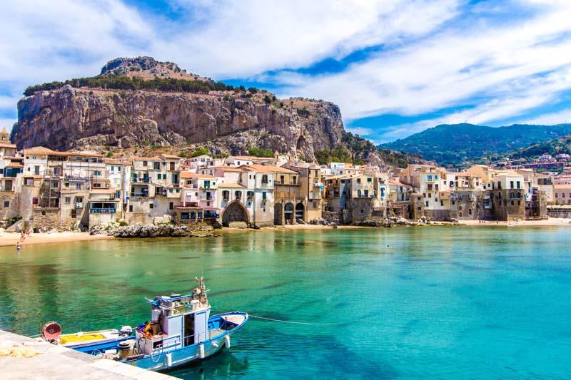 Lodný výlet a Cefalú - Sicília, Taliansko