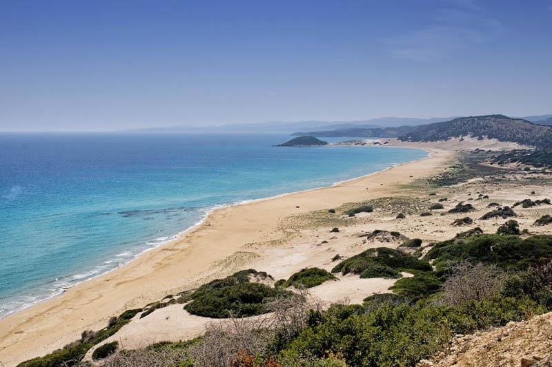 Najkrajšia pláž a oslíky - Bafra, Severný Cyprus